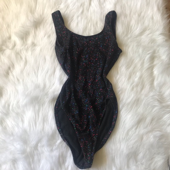 Vintage Tops Vintage Paint Splatter Bodysuit Poshmark